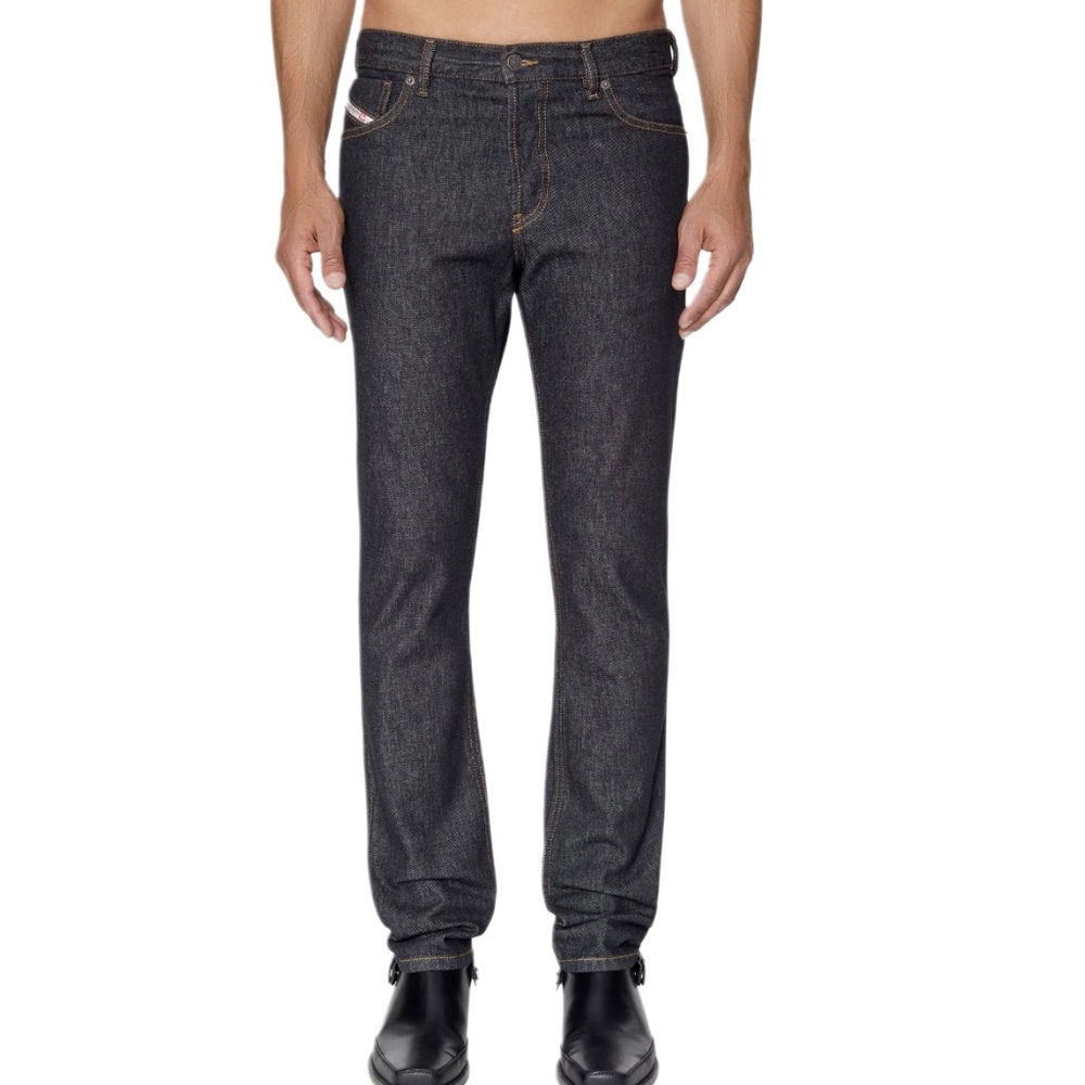 NWT Diesel 1995 D-Sark Straight Leg Men's Jeans Rigid Black Gray 32x32 Zip Fly